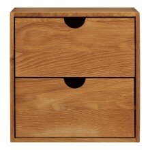 Hängeschrank >Townsville< in Eiche, Massivholz - 30x30x18cm (BxHxT)