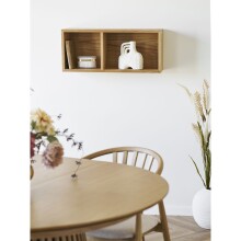 Wandregal >Oshawa< in Eiche, MDF - 70x30x20cm (BxHxT)