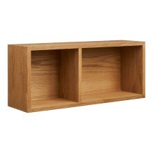 Wandregal >Oshawa< in Eiche, MDF - 70x30x20cm (BxHxT)