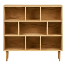 Mehrzweckregal >Oshawa< in Eiche, MDF, furniert -...