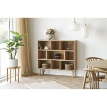 Mehrzweckregal >Oshawa< in Eiche, MDF, furniert -...