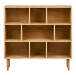 Mehrzweckregal >Oshawa< in Eiche, MDF, furniert - 112x104,5x30cm (BxHxT)