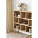 Mehrzweckregal >Oshawa< in Eiche, MDF, furniert - 112x104,5x30cm (BxHxT)