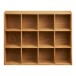 Hängeregal >Soria< in Eiche, MDF, furniert - 51x39x11cm (BxHxT)