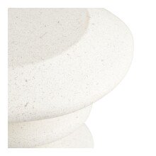 Beistelltisch >Blackburn< in Weiss / creme - 36x45,5x36x36 (BxHxTxD)