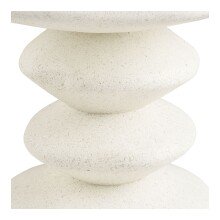 Beistelltisch >Blackburn< in Weiss / creme - 36x45,5x36x36 (BxHxTxD)