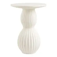 Beistelltisch >Newtown< in Weiss / creme, Zement /...