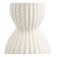 Beistelltisch >Newtown< in Weiss / creme, Zement / Glasfaser - 40x55x40 (BxHxT)