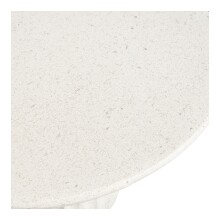 Beistelltisch >Newtown< in Weiss / creme, Zement / Glasfaser - 40x55x40 (BxHxT)