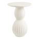Beistelltisch >Newtown< in Weiss / creme, Zement / Glasfaser - 40x55x40 (BxHxT)