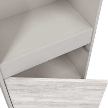 Standregal >VANYA< in Kaschmir / Velho Weiß - 49x174x28 (BxHxT)