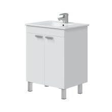 Waschbeckenunterschrank >ECO KIT< in Weiß...