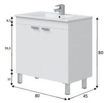 Waschtisch-Set >ECO KIT< in Weiß...
