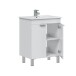 Waschtisch-Set >ECO KIT< in Weiß glänzend - 60x80x45 (BxHxT)