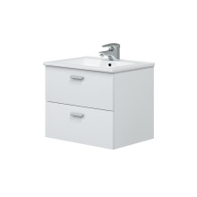 Waschtisch-Set >ECO KIT< in Weiß glänzend - 60x50x45 (BxHxT)
