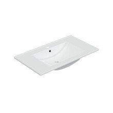 Waschtisch-Set >ECO KIT< in Weiß glänzend - 80x50x45 (BxHxT)