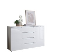 Sideboard >Spice< in weiß hochglanz, MDF...