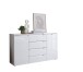 Sideboard >Spice< in weiß hochglanz, MDF weiß hochglanz - 138x81x38cm (BxHxT)