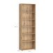 Regal >TREVONE< in Artisan Eiche Dekor - 73,7x223,1x34,8cm (BxHxT)