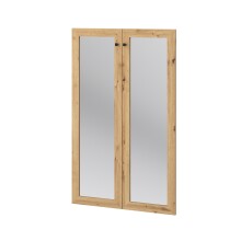 Glastür >TREVONE< (2er-Set) in Artisan Eiche Dekor - 69,9x108,5x1,5cm (BxHxT)