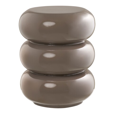 Beistelltisch >Rosolina< in Braun, Fiberglas - 44x35,5cm (HxD)