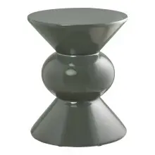 Beistelltisch >Rosolina< in Grün, Fiberglas -...