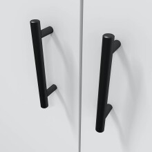 Waschmaschinenumbauschrank >LAUNDRY< (2-teilig) in weiss - 69x175x67 (BxHxT)