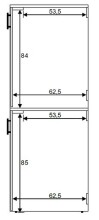 Waschmaschinenumbauschrank >LAUNDRY< (2-teilig) in weiss - 69x175x67 (BxHxT)