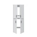 Waschmaschinenumbauschrank >LAUNDRY< (2-teilig) in weiss - 69x175x67 (BxHxT)