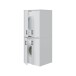 Waschmaschinenumbauschrank >LAUNDRY< (2-teilig) in weiss - 69x175x67 (BxHxT)