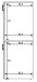 Waschmaschinenumbauschrank >LAUNDRY< (2-teilig) in weiss - 69x175x67 (BxHxT)