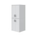 Waschmaschinenumbauschrank >LAUNDRY< (2-teilig) in weiss - 69x176x67 (BxHxT)