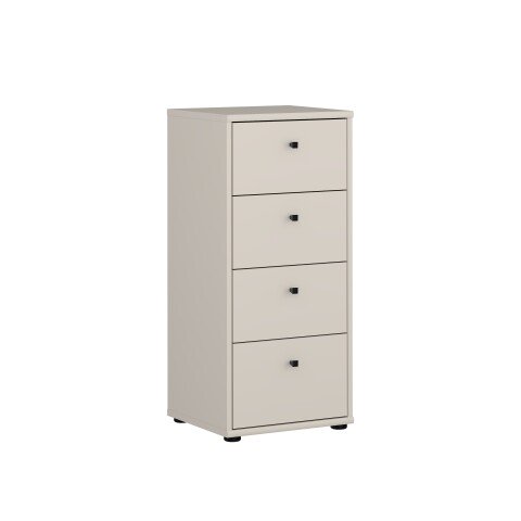 Hochkommode >TEMPRA2< in Sand - 38,6x85,5x34,8cm (BxHxT)