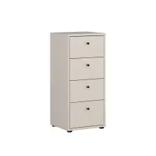 Hochkommode >TEMPRA2< in Sand - 38,6x85,5x34,8cm...
