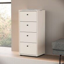 Hochkommode >TEMPRA2< in Sand - 38,6x85,5x34,8cm...