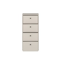 Hochkommode >TEMPRA2< in Sand - 38,6x85,5x34,8cm (BxHxT)