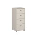 Hochkommode >TEMPRA2< in Sand - 38,6x85,5x34,8cm (BxHxT)