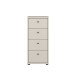 Hochkommode >TEMPRA2< in Sand - 38,6x85,5x34,8cm (BxHxT)