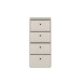 Hochkommode >TEMPRA2< in Sand - 38,6x85,5x34,8cm (BxHxT)
