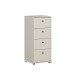 Hochkommode >TEMPRA2< in Sand - 38,6x85,5x34,8cm (BxHxT)