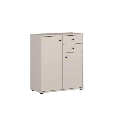 Kommode >TEMPRA2< in Sand - 73,7x85,5x34,8cm (BxHxT)