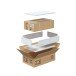 Waschtisch-Set >LEA< (2-tlg.) inkl. Waschbecken, Eiche Dekor / Anthrazit - 80x86x45 (BxHxT)