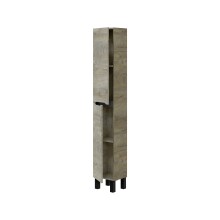 Hochschrank >LEA< in Alaska Eiche Dekor / Anthrazitgrau - 30x182x25 (BxHxT)