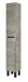 Hochschrank >LEA< in Alaska Eiche Dekor / Anthrazitgrau - 30x182x25 (BxHxT)