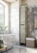Hochschrank >LEA< in Alaska Eiche Dekor / Anthrazitgrau - 30x182x25 (BxHxT)