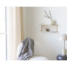 Wandregal >Botta< in Beige, MDF - 44x18x17,5cm (BxHxT)