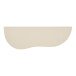 Wandboard >Botta< in Beige, MDF - 57x2,5x19cm (BxHxT)