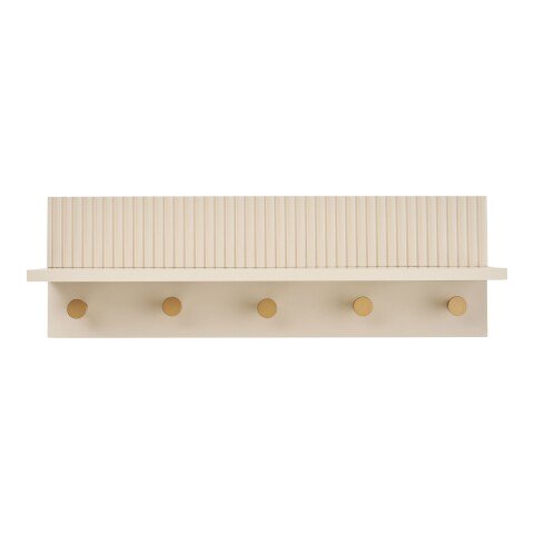 Garderobenleiste >Rocca< in Beige, MDF - 50x16x12cm (BxHxT)