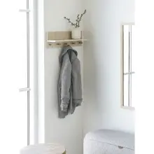 Garderobenleiste >Rocca< in Beige, MDF - 50x16x12cm...