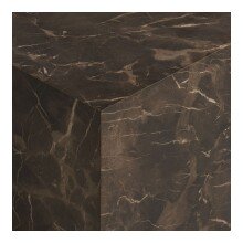 Couchtisch >Prague< in Braun, MDF, Marmodekor - 60x40x80cm (BxHxT)